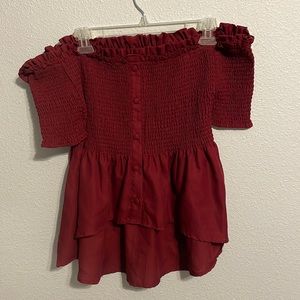 Charlotte Russe off the shoulder blouse